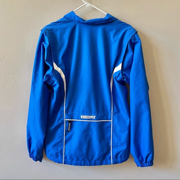 ❤️SOLD❤️ MENS GORE BIKE WEAR WINDSTOPPER BLUE CYCLING JACKET SZ LARGE - Picture 4 of 9